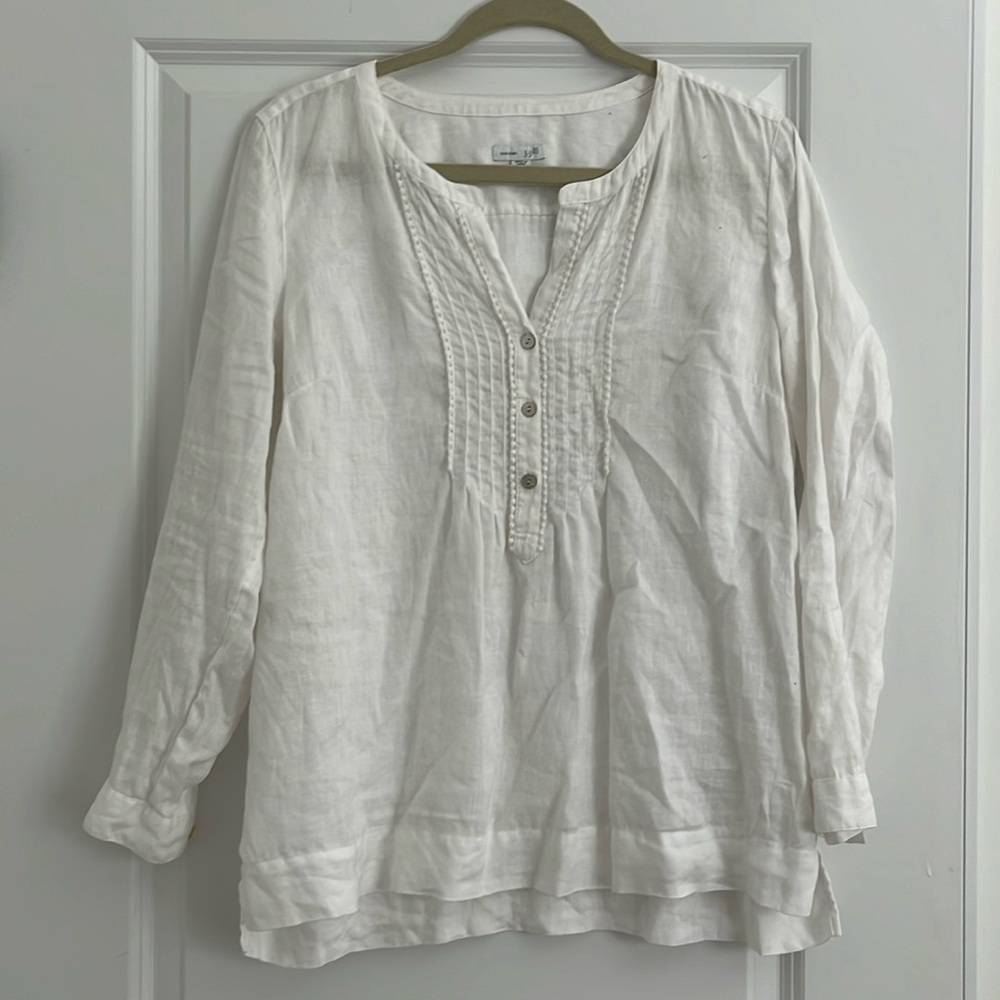 J.Jill Linen Lounge Top